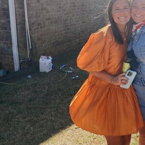 Moon River Orange Sundress